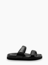 Sandali Neri Con Doppia Fascia - Nero | Qlhype