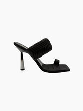 Black Satin Sandal -  | dBlank