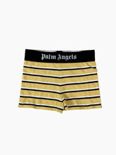 Yellow Striped Knit Shorts -  | dBlank