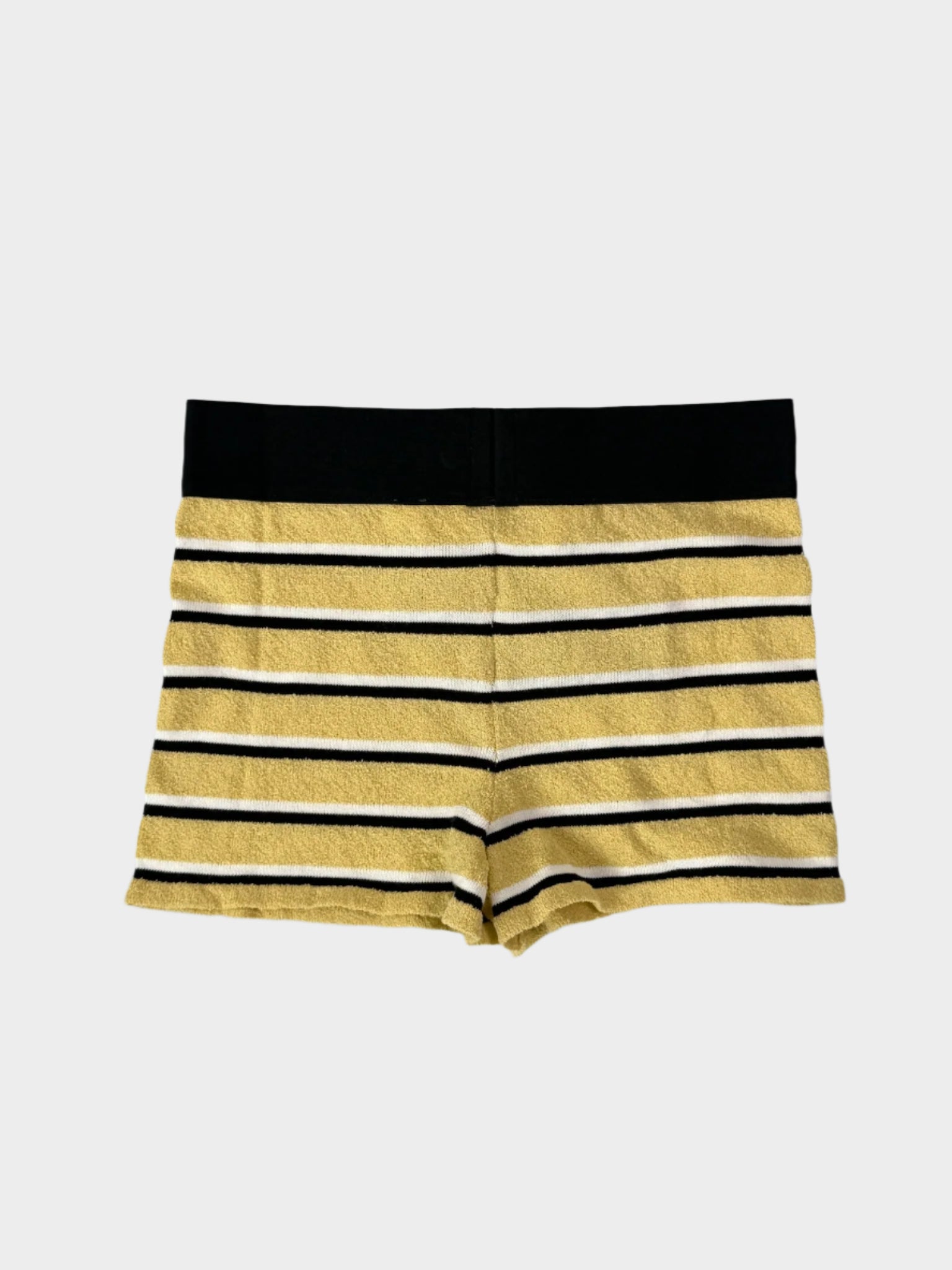 Short Gialli A Righe In Maglia