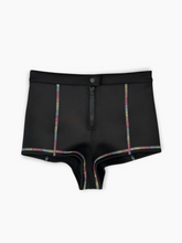 Black Shorts With Multicolor Stitching -  | dBlank