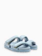 Slide Azzurre Con Doppio Strap - Blu | Qlhype