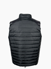 Gilet Nero Imbottito In Piuma Con Zip -  | Qlhype