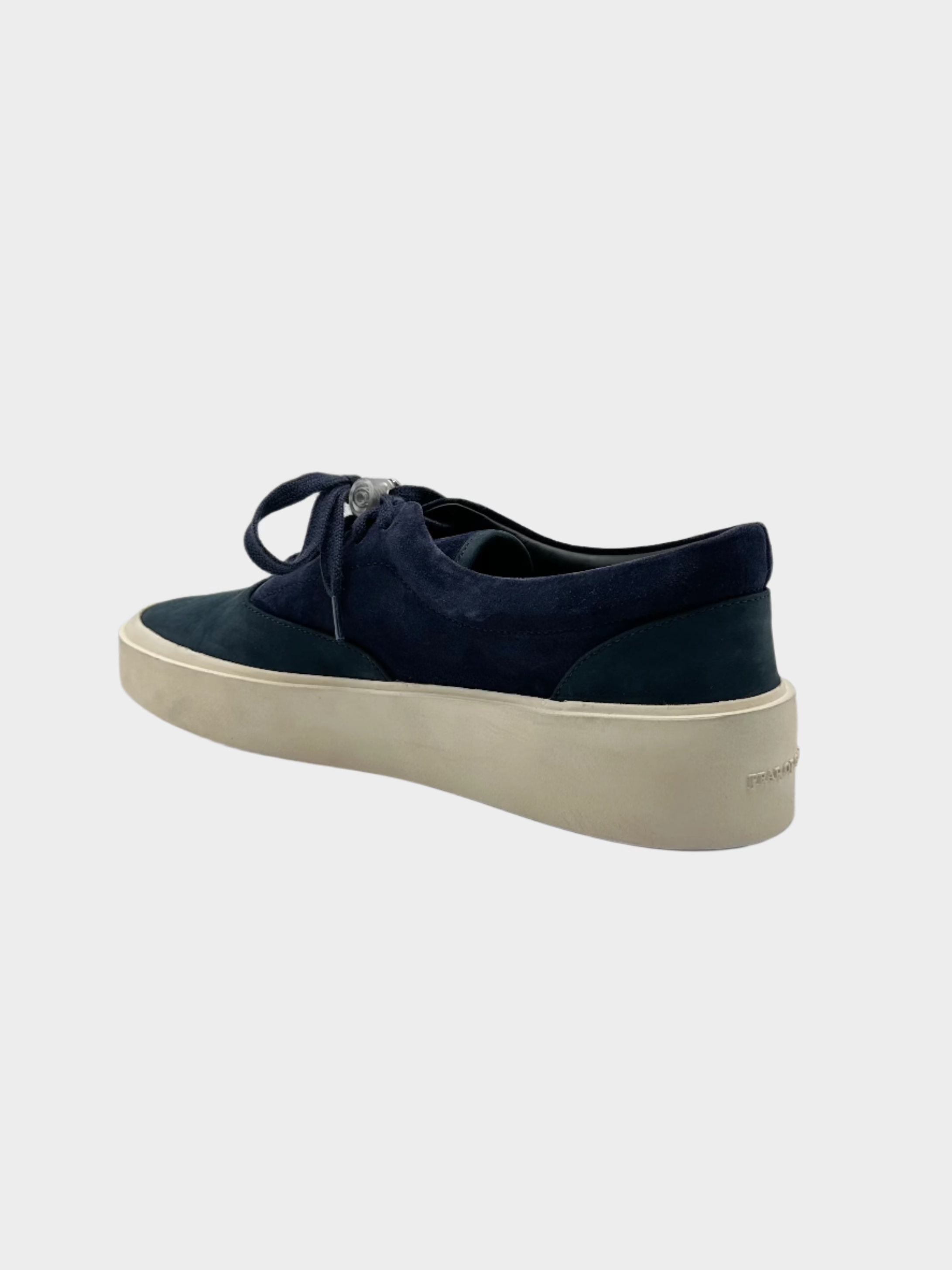 Sneaker 101 Lace Up Navy In Suede Con Suola Alta