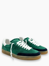 Sneakers Sporty Verde E Blu In Camoscio - Verde | dBlank