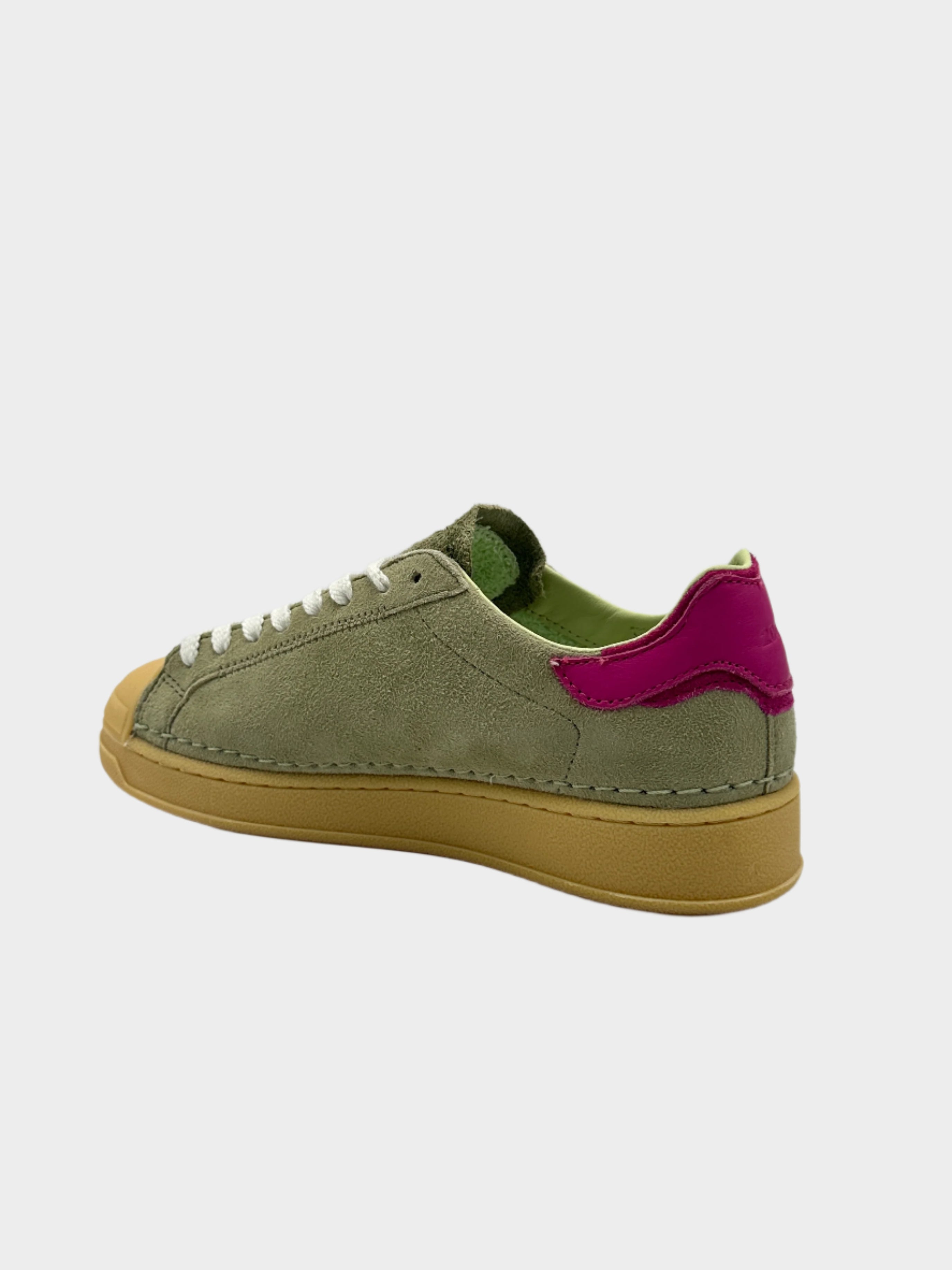 Sneakers Base Suede Mint In Camoscio Multicolore