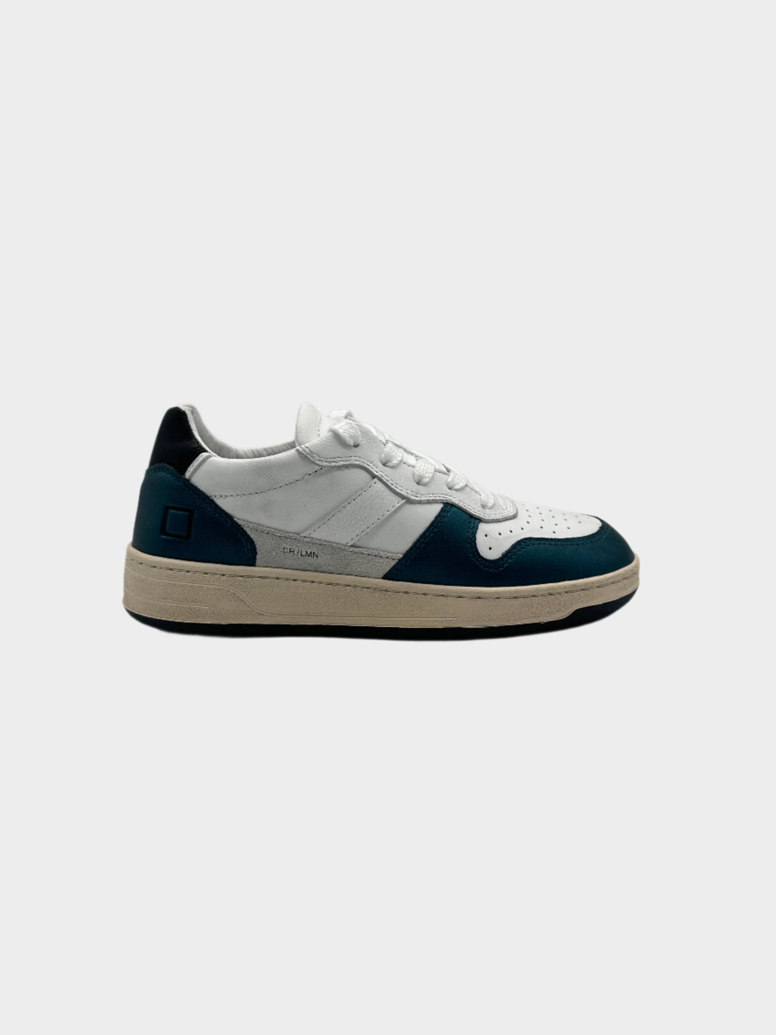 sneakers D.A.T.E., sneakers pelle bianca, scarpe sportive blu, sneakers uomo, court 2.0, scarpe casual

