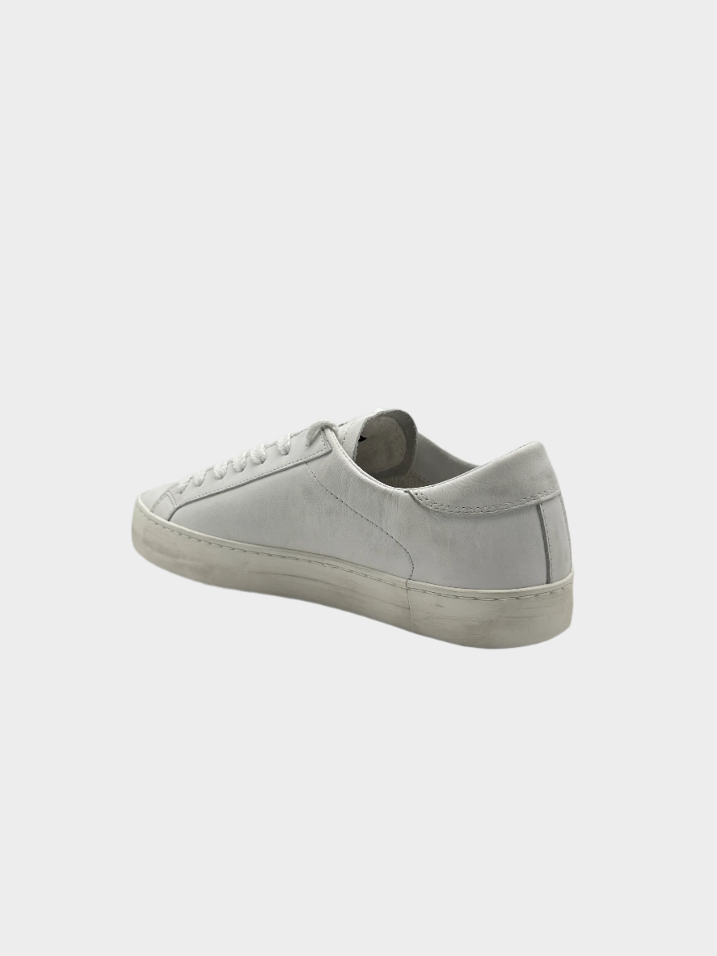 Sneakers Hill Low Calf White In Pelle Bianca