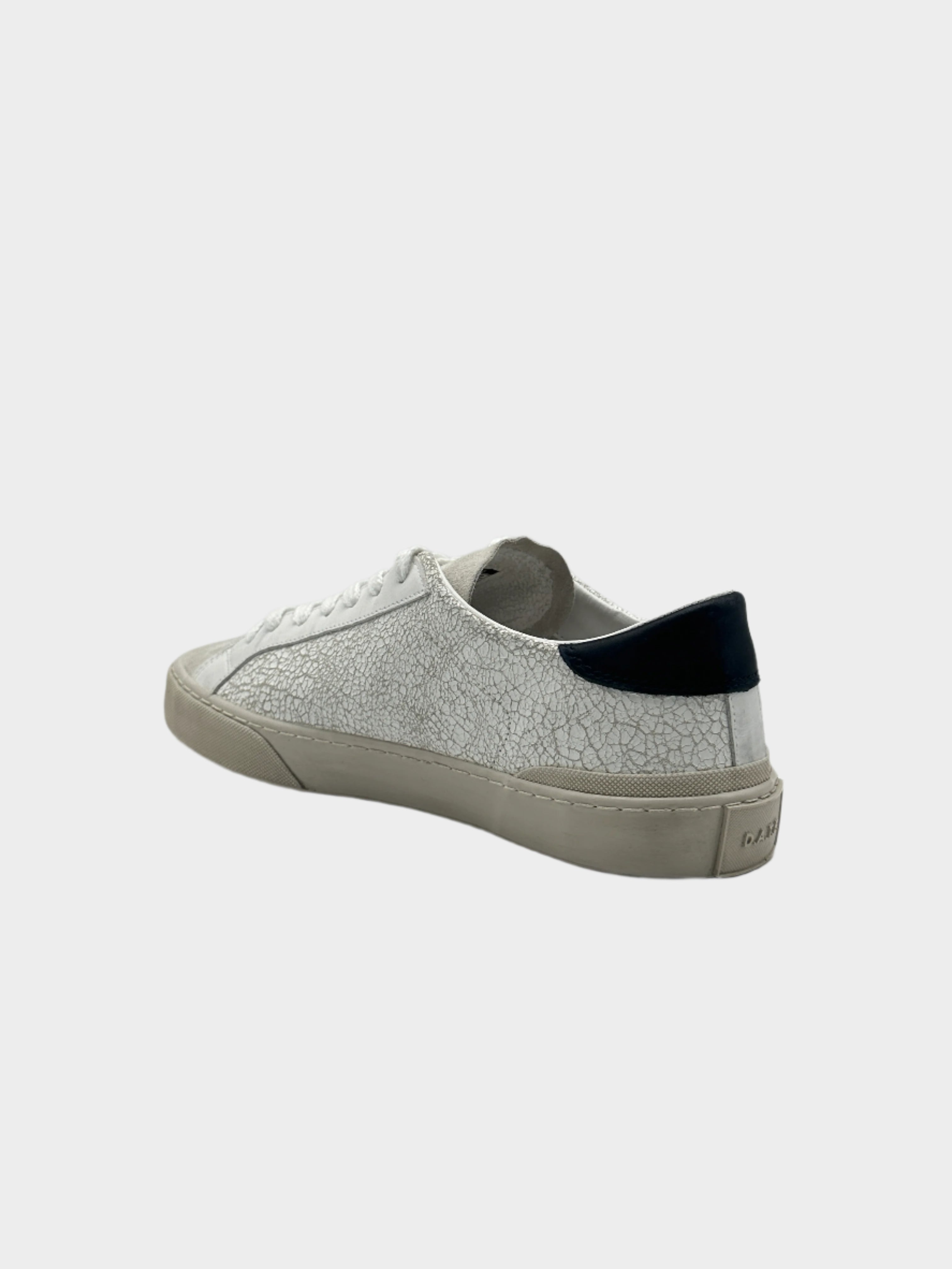 Sneakers Hill Low Used White Blue In Pelle Vintage