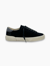 Sneakers Nere In Suede Con Dettagli Grigi - Nero | dBlank