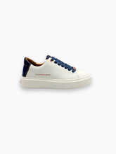 Sneakers London Bianche E Blu - Bianco | dBlank