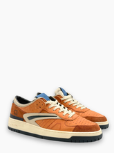 Sneakers Marroni E Blu In Pelle E Suede - Marrone | dBlank