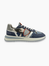 Blue Camo Canvas and Suede Sneakers -  | dBlank