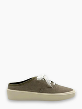 Taupe Low-Top Canvas Sneakers Shoes -  | Qlhype