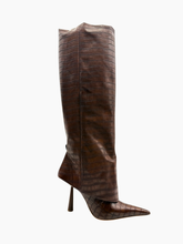 Stivale In Pelle Marrone Effetto Cocco -  | dBlank