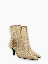 GG Crystal Mesh Heel Boot -  | dBlank