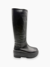 Stivali Alti In Pelle Nera Con Platform -  | dBlank