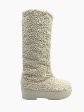 Stivali Bianchi In Shearling Con Platform - Bianco | dBlank