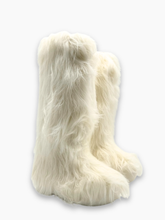 Stivali Bianchi In Pelo Sintetico - Bianco | Qlhype