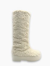 Stivali Bianchi In Shearling Con Platform - Bianco | Qlhype