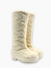 Stivali Bianchi In Shearling Con Platform - Bianco | Qlhype