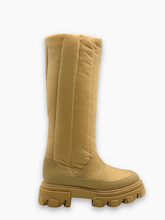 Stivali Alti Imbottiti Beige Con Suola Chunky - Beige | dBlank