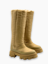 Stivali Alti Imbottiti Beige Con Suola Chunky - Beige | dBlank