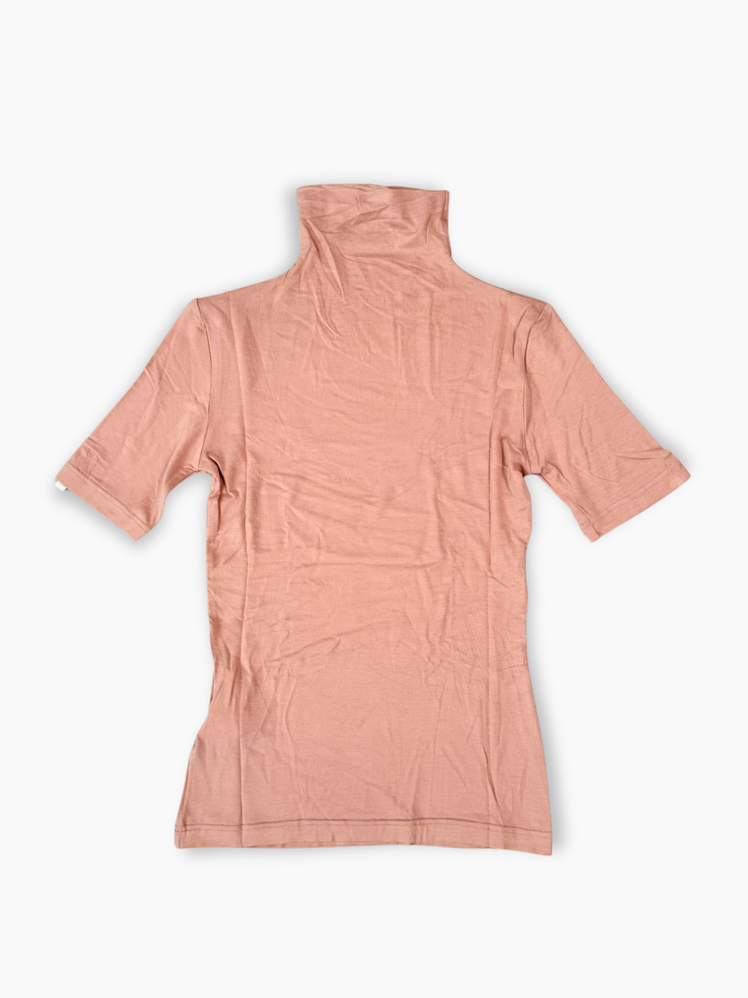 Top corto beige Hinnominate in jersey elasticizzato con nodo sul davanti