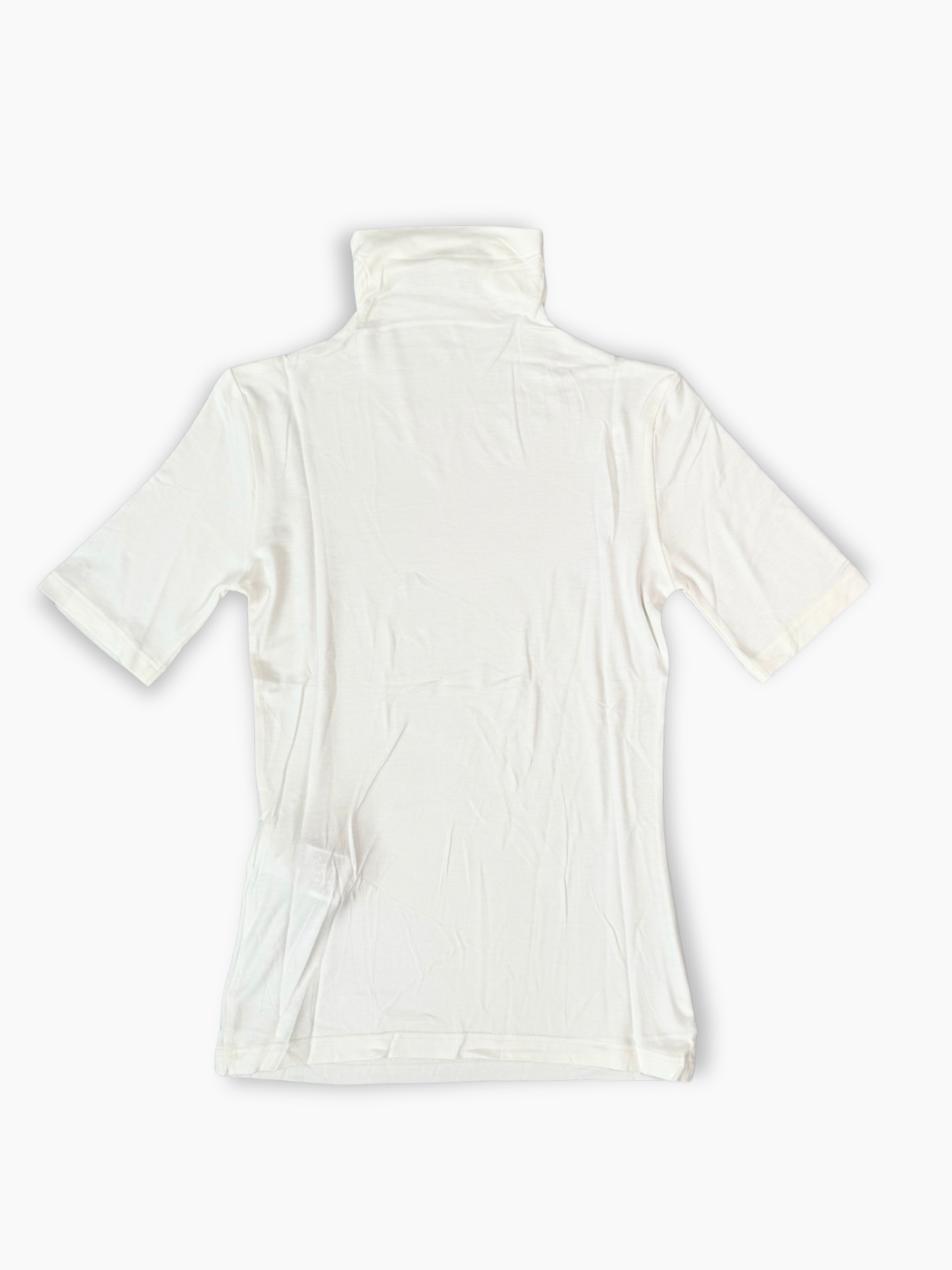 Top bianco corto Hinnominate in jersey con nodo decorativo laterale