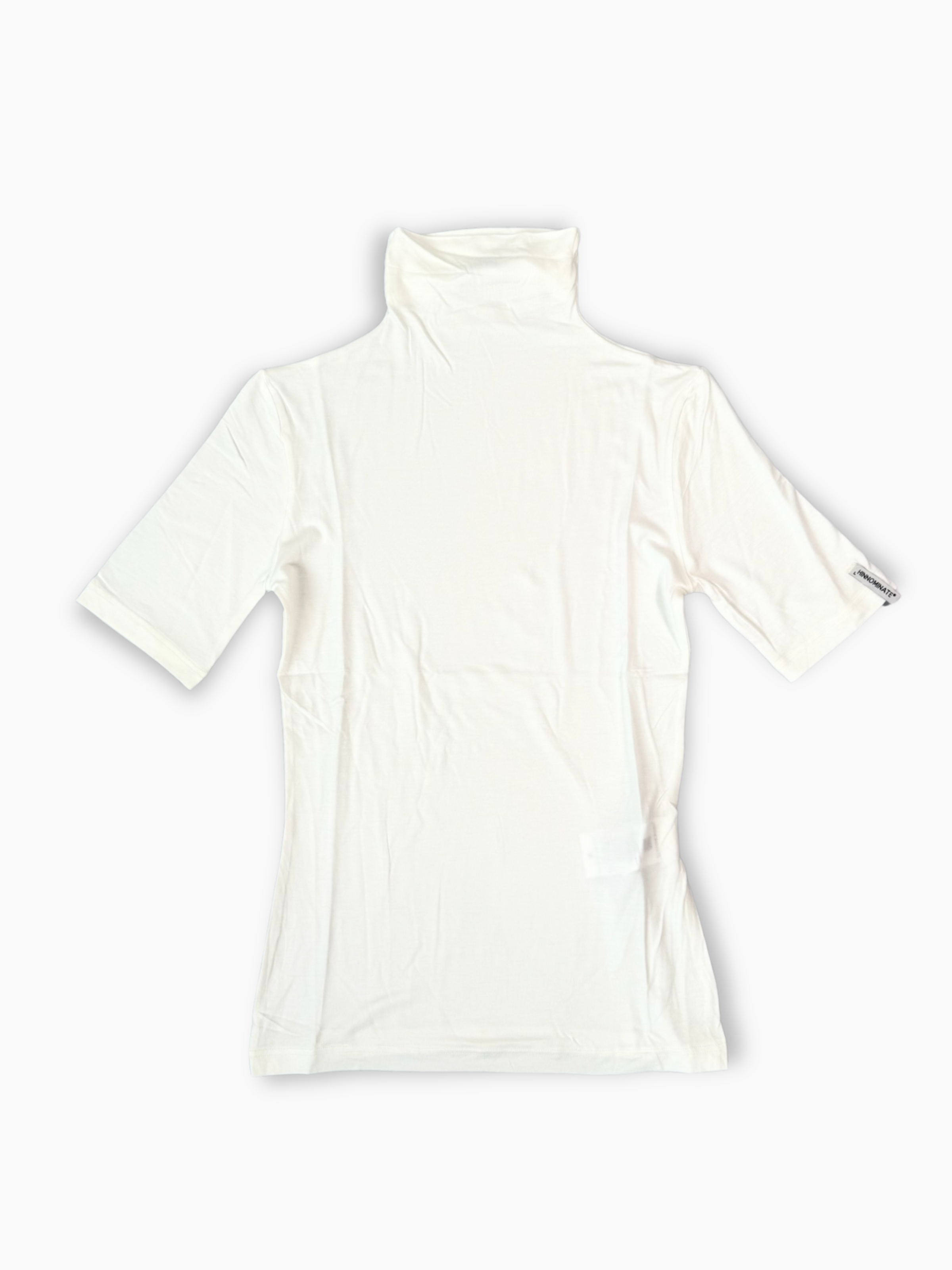 Top bianco corto Hinnominate in jersey con nodo decorativo laterale