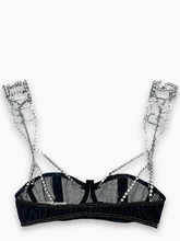 Top Denim Bra con Spalline Gioiello -  | dBlank