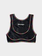 Top Nero Con Cuciture Arcobaleno -  | dBlank