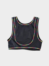 Top Nero Con Cuciture Arcobaleno -  | dBlank