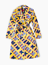 Long trench coat in multicolor jacquard -  | dBlank