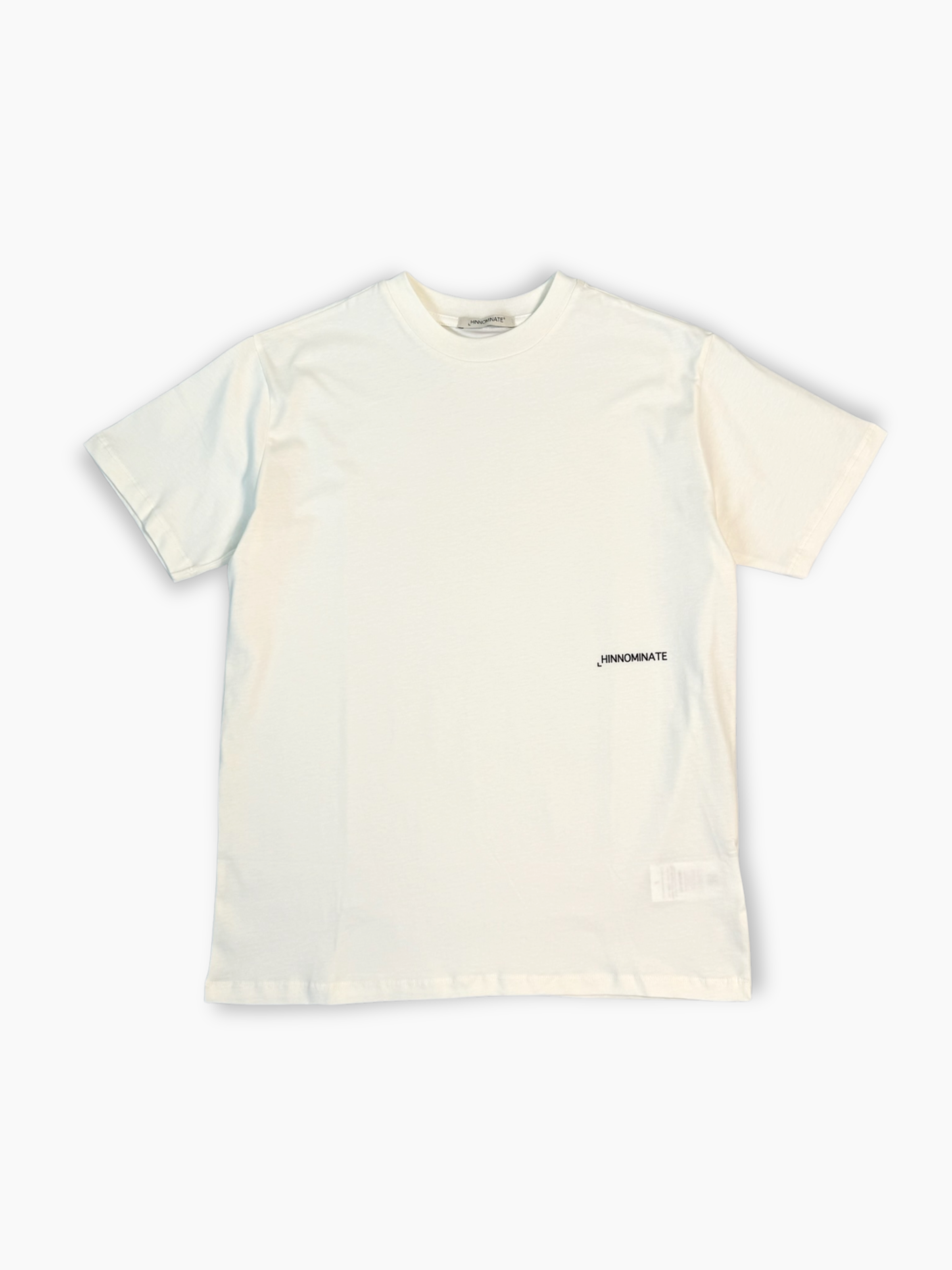 T-shirt bianca a maniche corte in cotone vista frontale