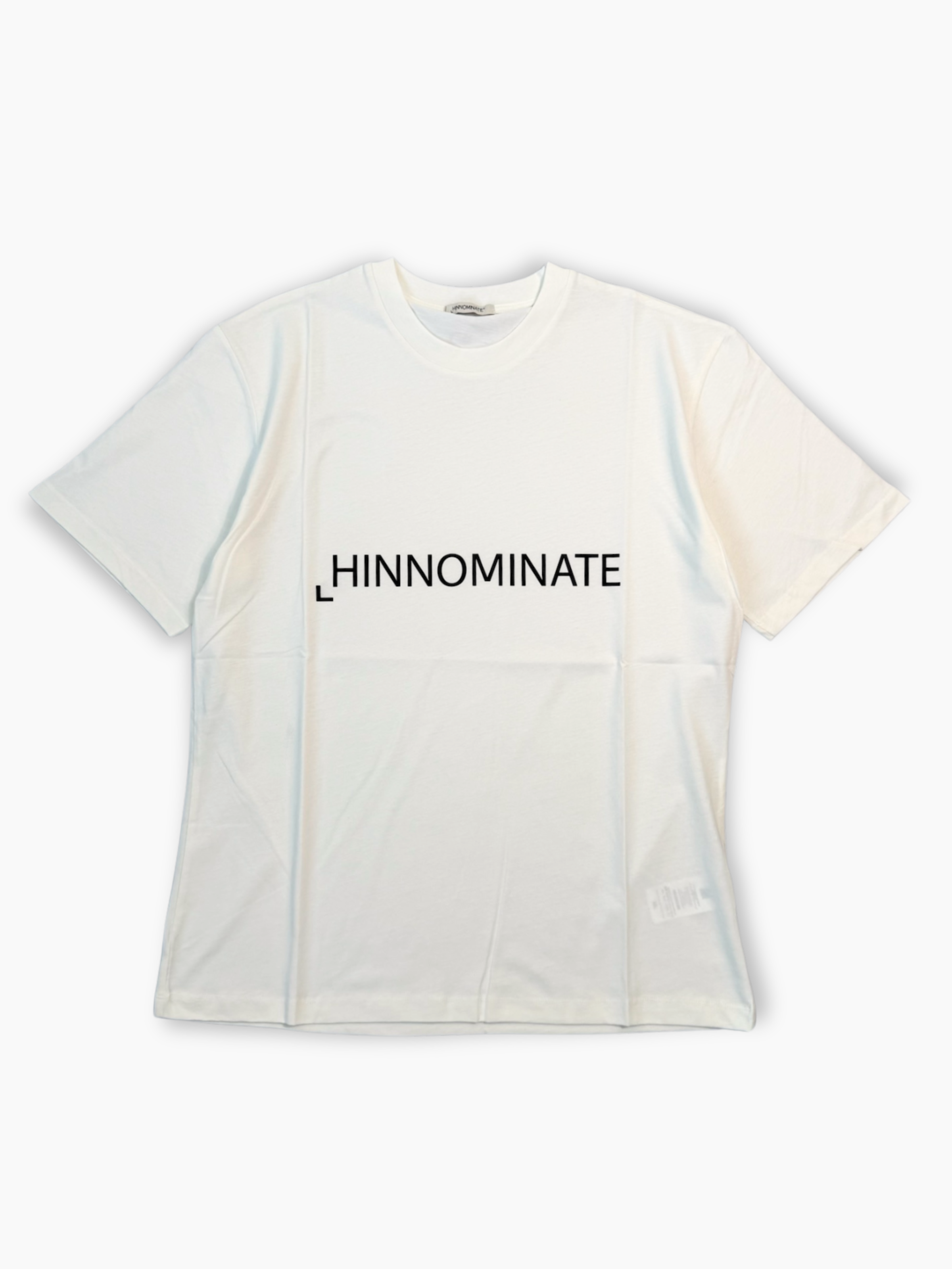 T-shirt bianca Hinnominate in jersey con maxi stampa frontale del logo