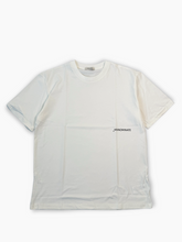 White Jersey T-shirt with Front and Back Print -  | dBlank