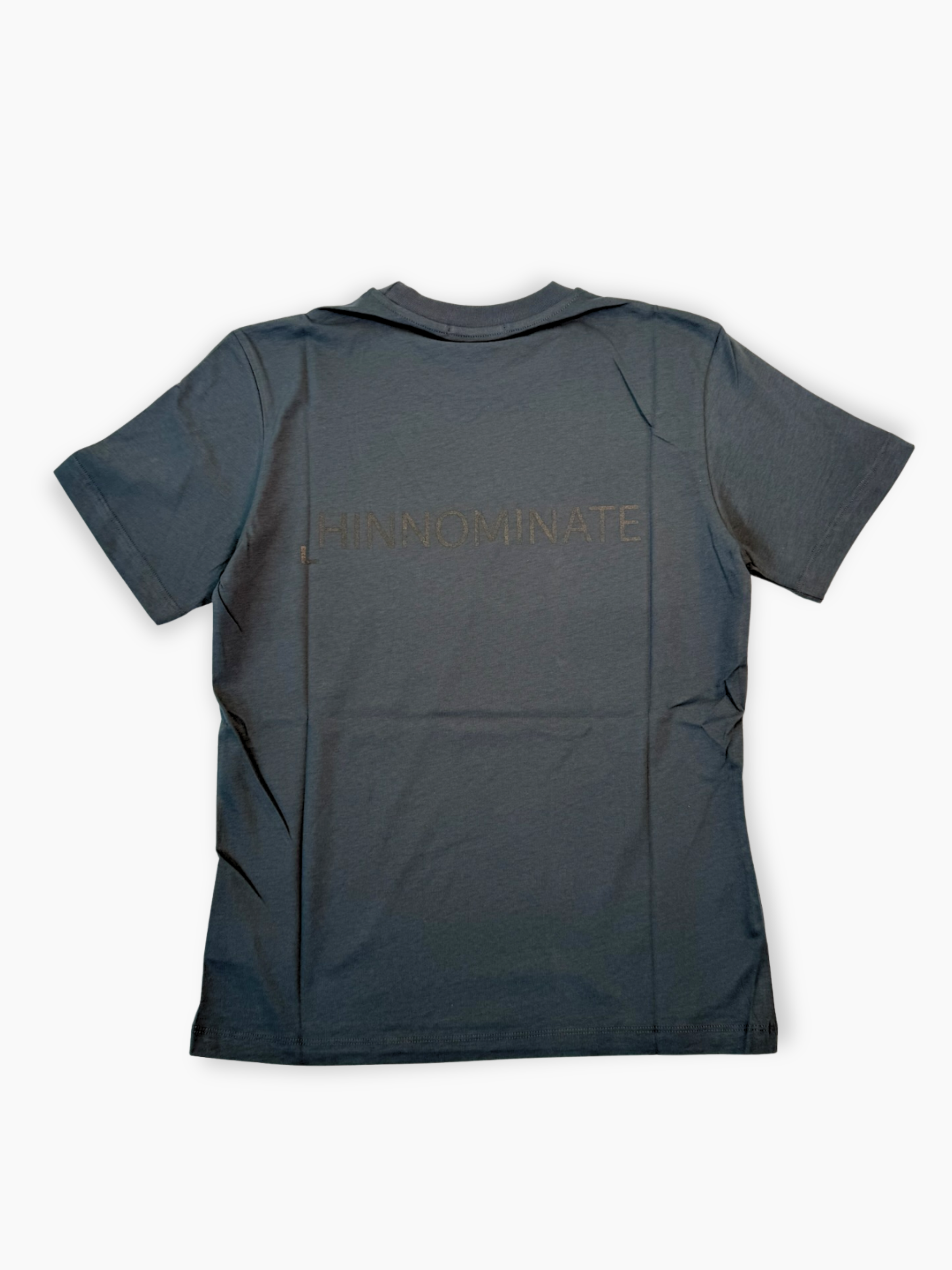 T-shirt blu Hinnominate in jersey con stampa frontale e retro