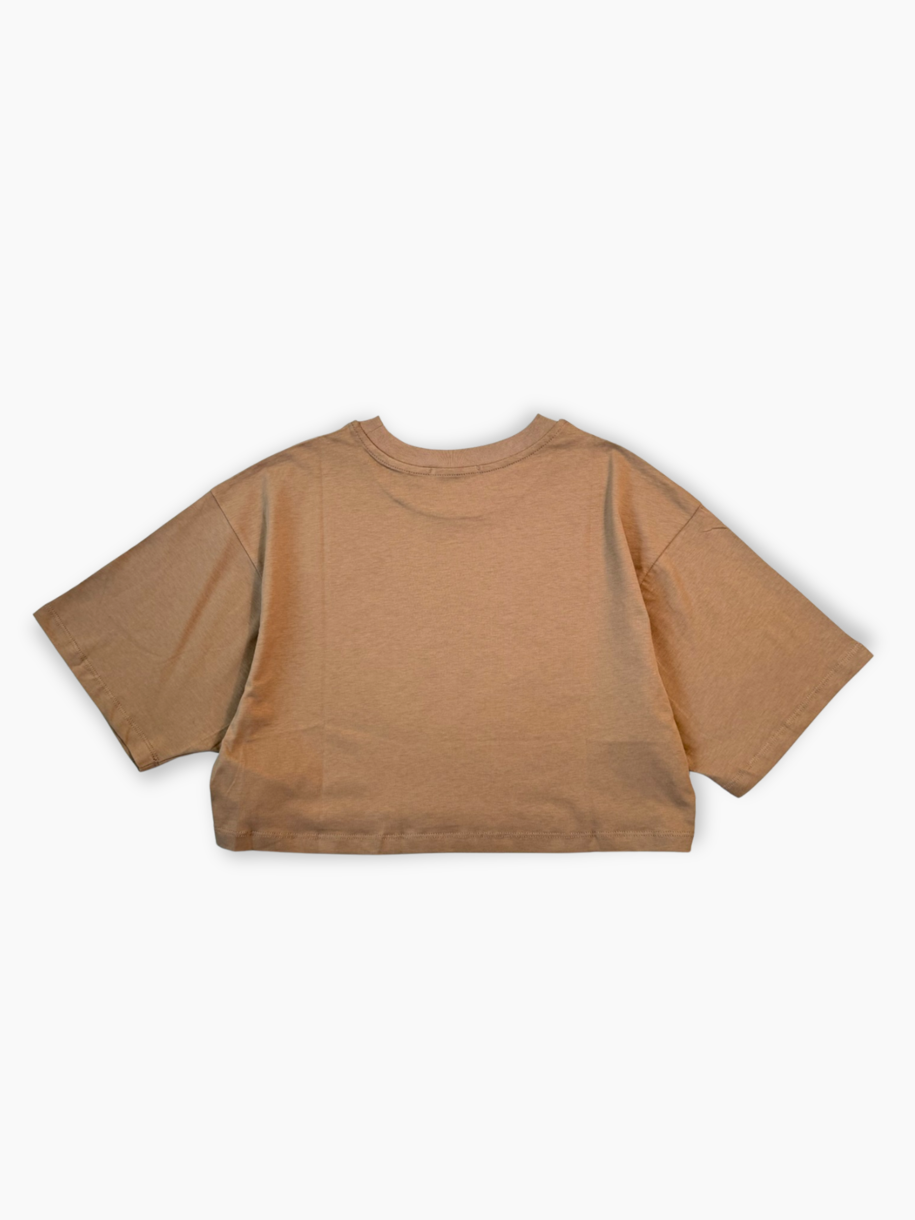 T-shirt corta Hinnominate color tortora in cotone con logo stampato