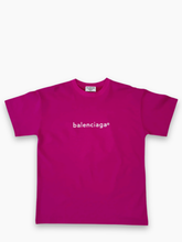 Oversized Fuchsia T-Shirt With Printed Logo -  | dBlank