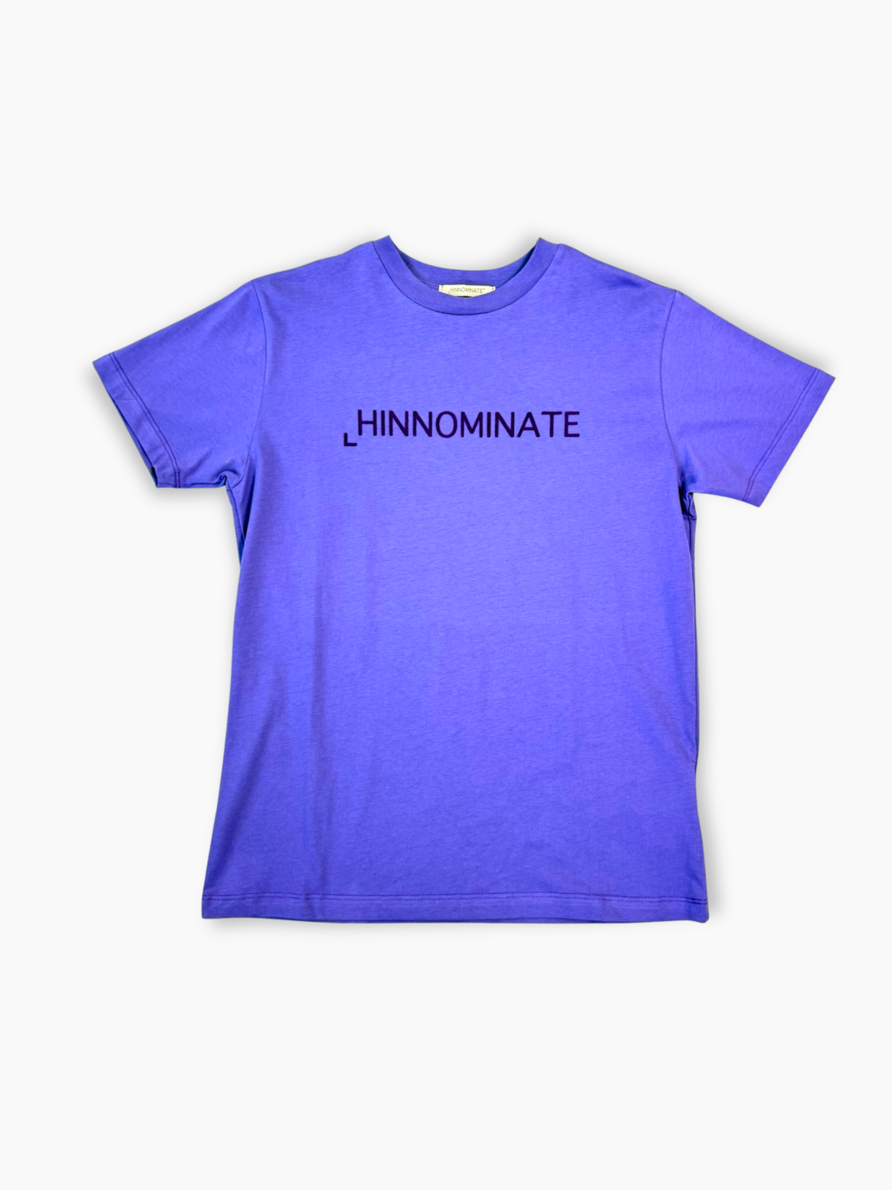 T-shirt viola Hinnominate in jersey di cotone con logo tono su tono sul davanti