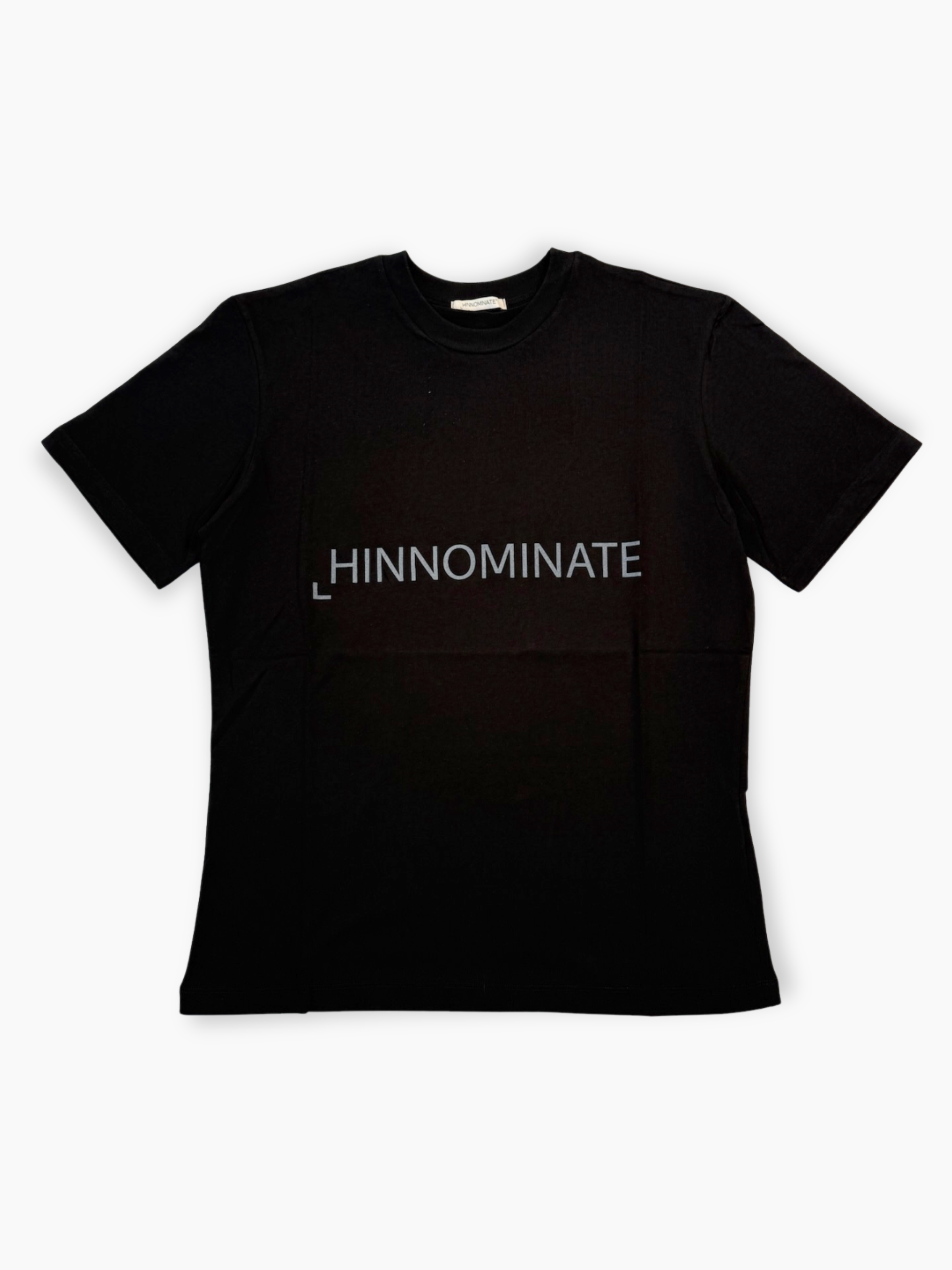 T-shirt nera Hinnominate in jersey con maxi stampa frontale del logo