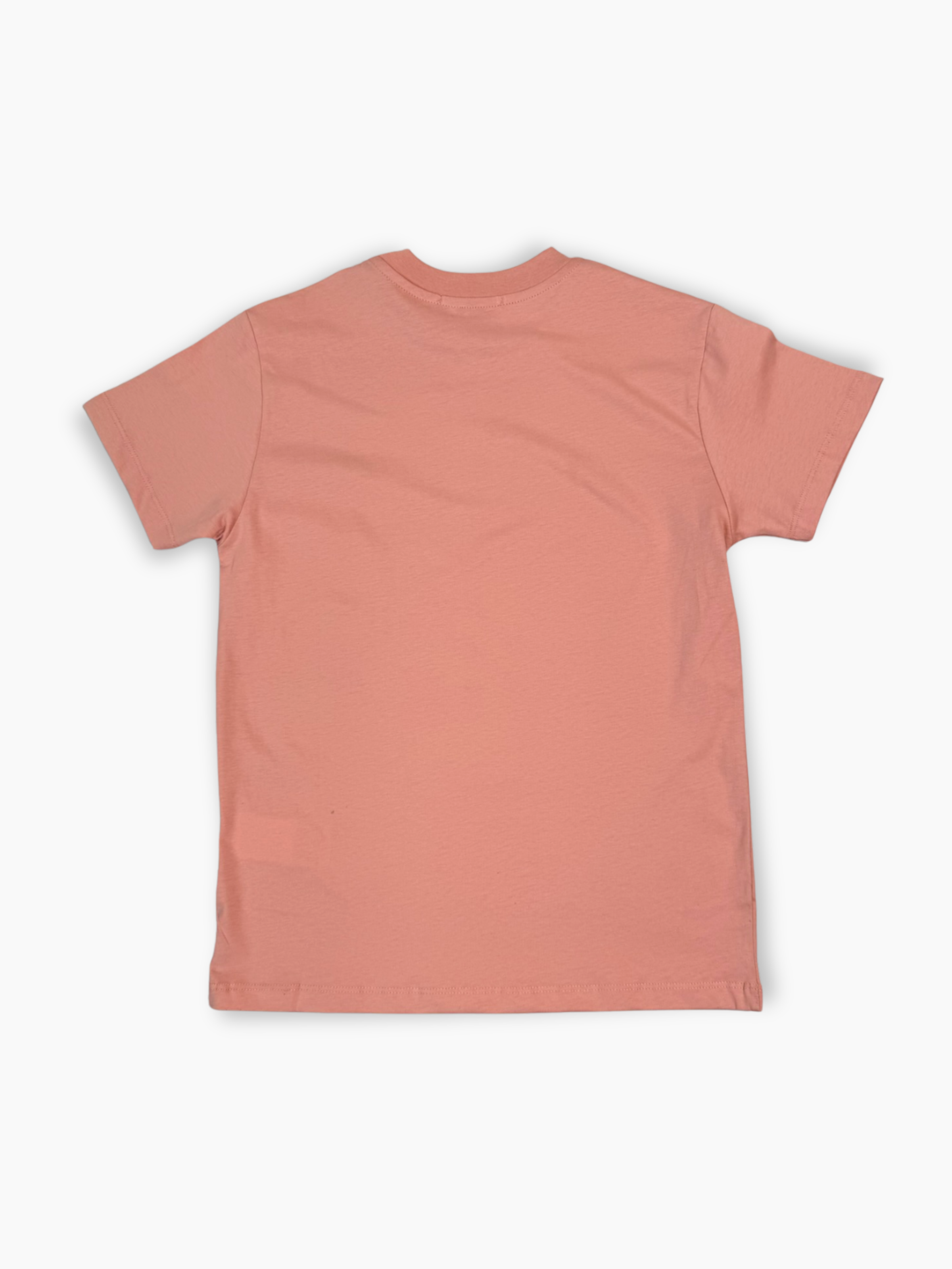 T-shirt rosa a maniche corte in cotone vista retro