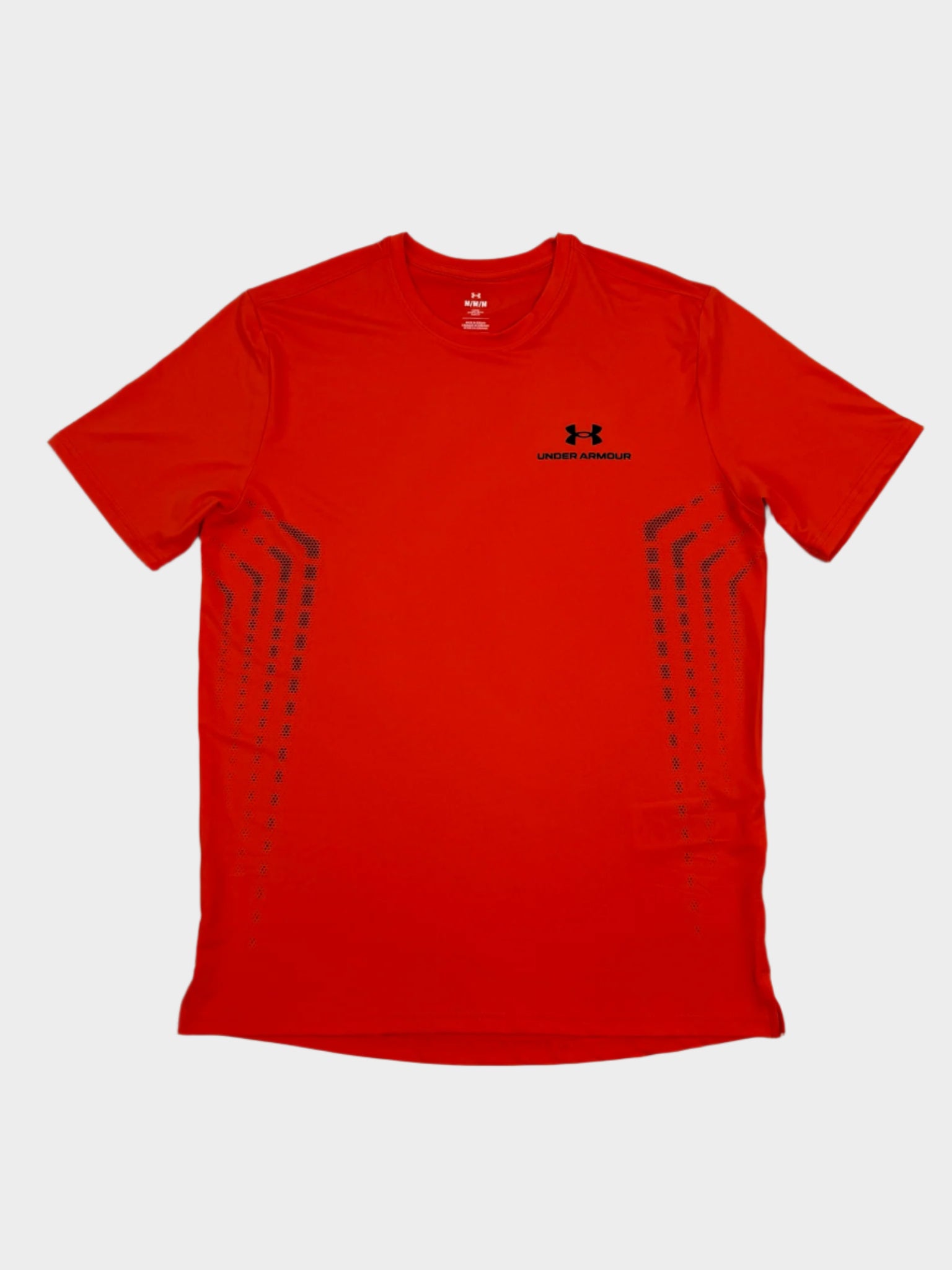 T-shirt tecnica Under Armour Vanish Energy Graphic SS arancione vista frontale