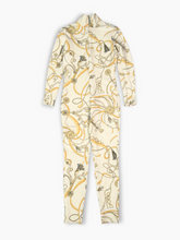 Cream Jumpsuit with Chain Print -  | dBlank