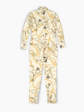 Cream Jumpsuit with Chain Print -  | dBlank