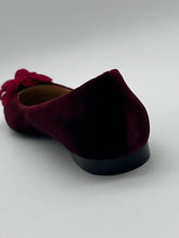 Velvet Ballet Flat - Red | dBlank