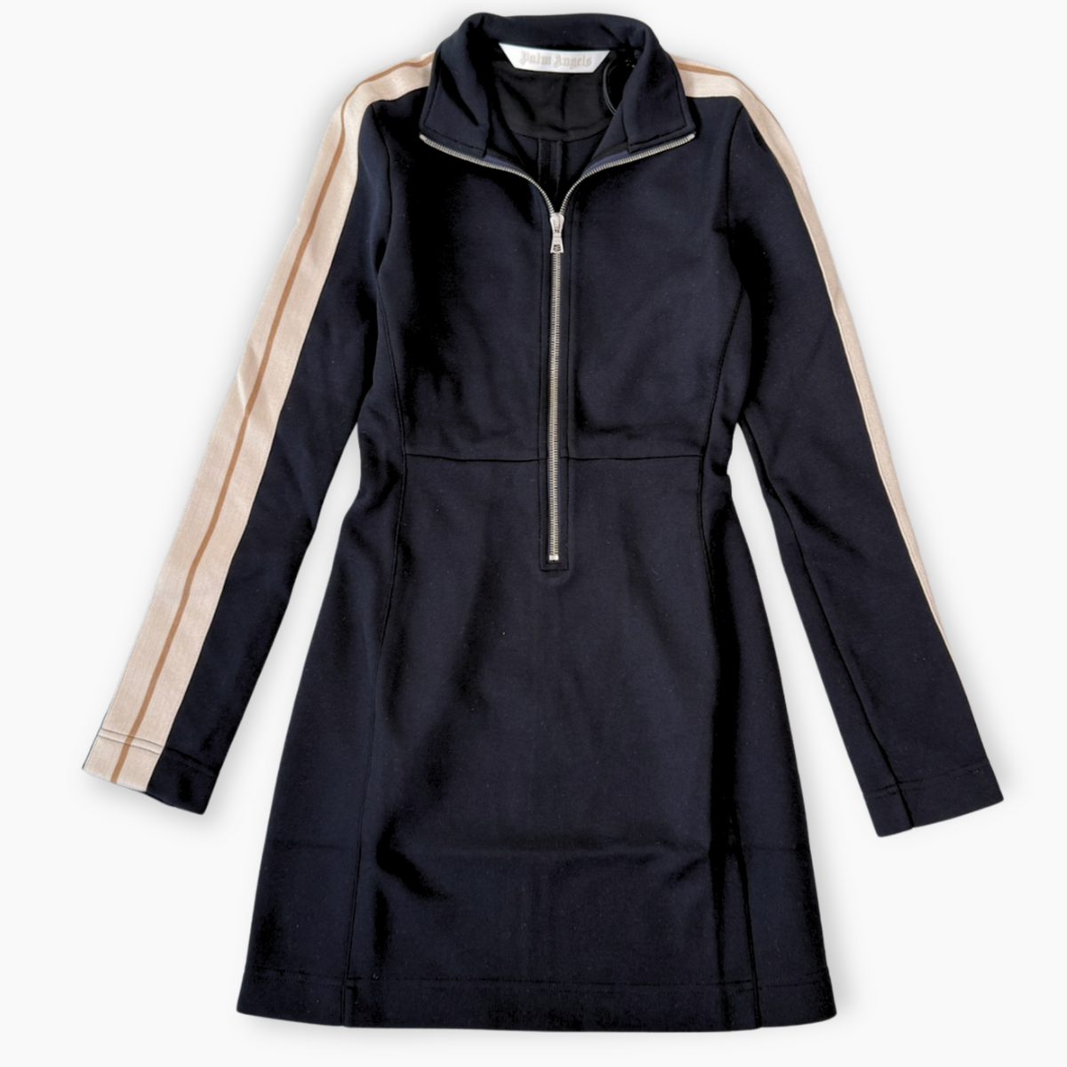 Vestito Nero Con Bande Laterali