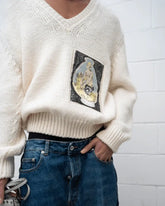 V-neck sweater -  | dBlank