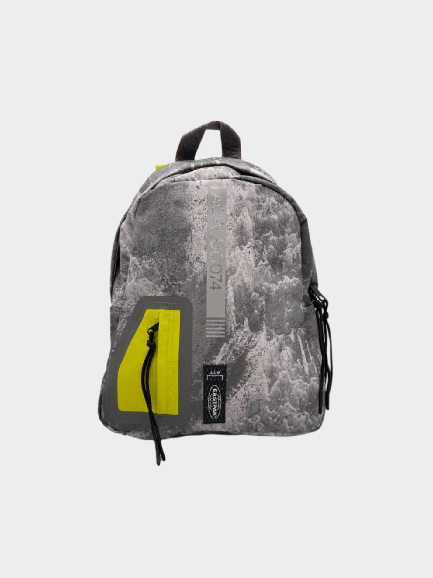 zaino grigio fluo, zaino tecnico urban, Eastpak x A-COLD-WALL*, zaino grafico uomo donna, zaino capsule collection